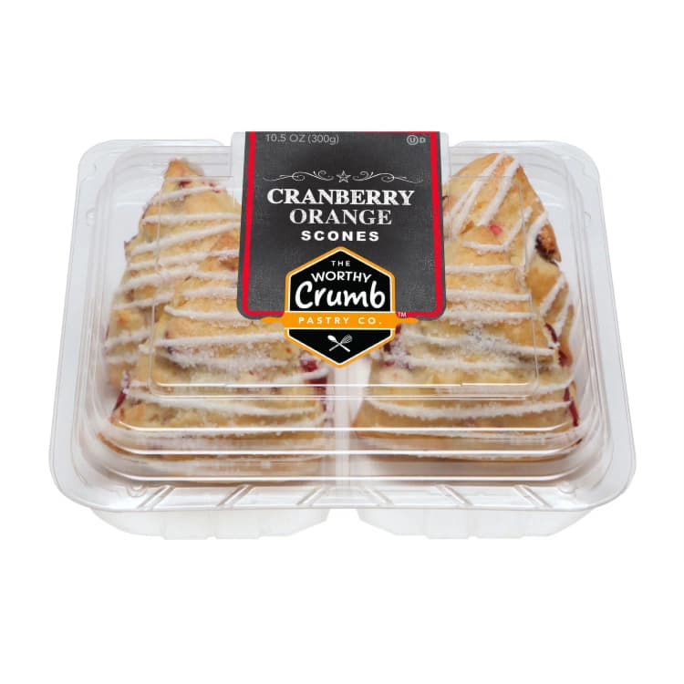The Worthy Crumb Artisan Scones Cranberry Orange