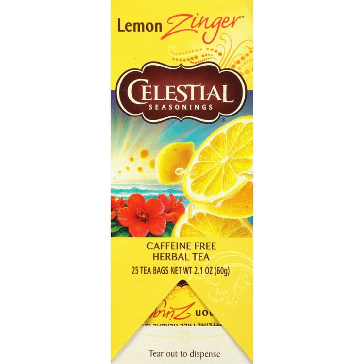 Celestial Seasonings Herbal Tea, Lemon Zinger, Caffeine Free