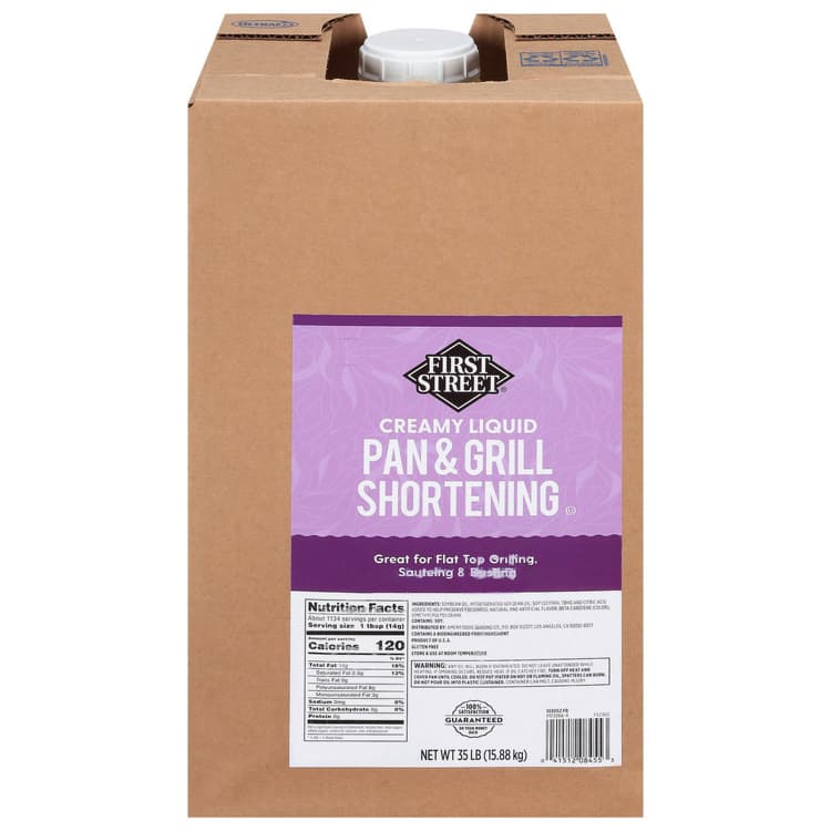 First Street, Shortening, Pan & Grill, Creamy Liquid