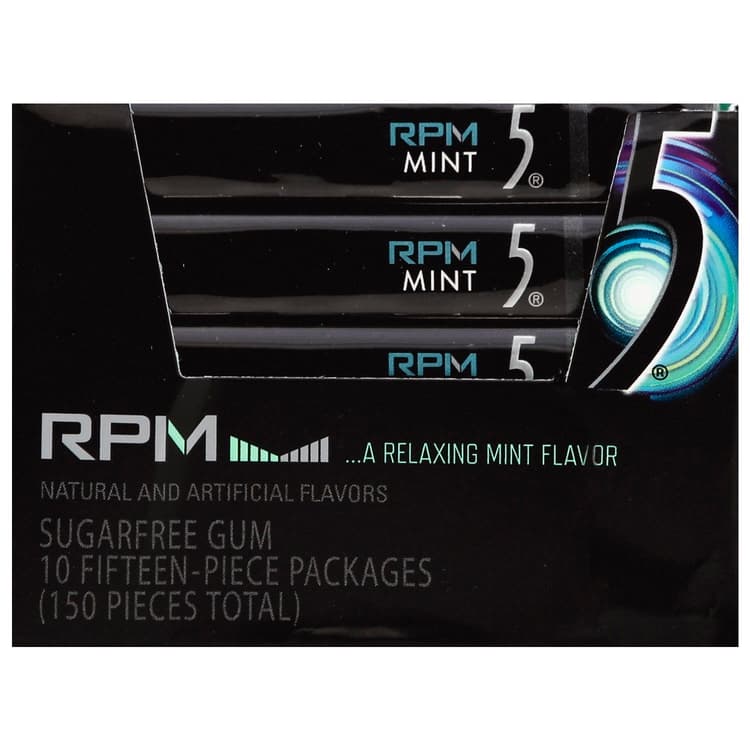 5 Gum, Sugarfree, Relaxing Mint Flavor