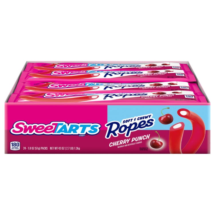 Sweetarts Candy, Cherry Punch, Ropes