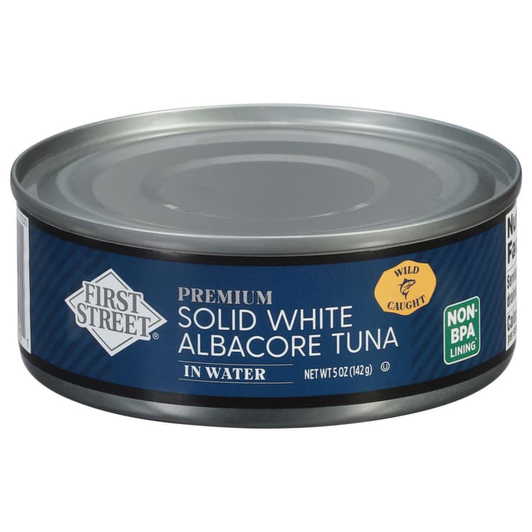 First Street Tuna, In Water, Albacore, Solid White, Premium