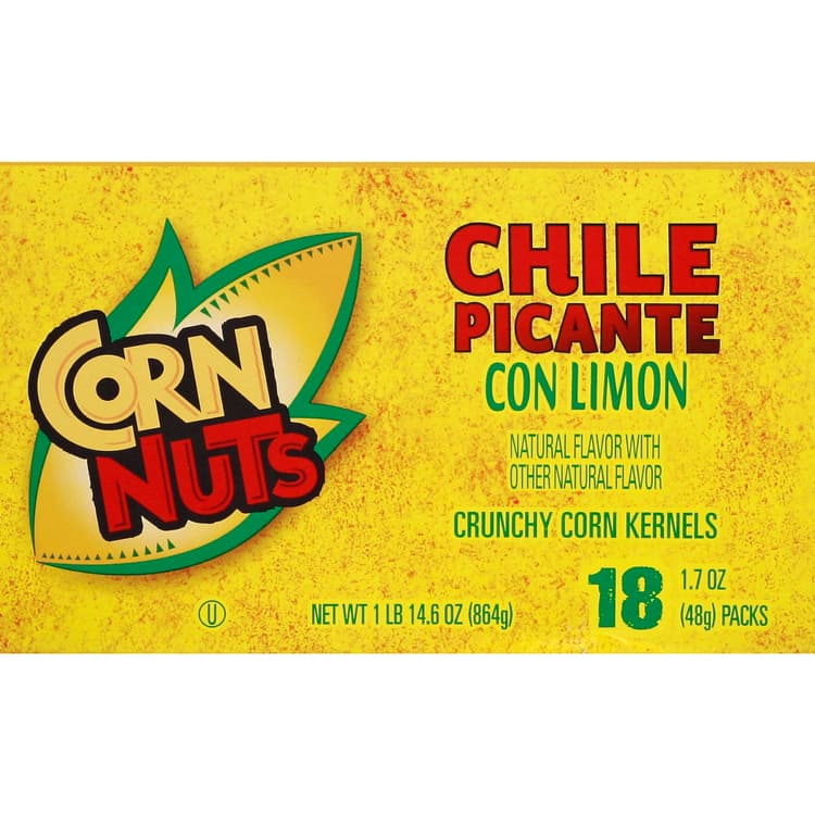 Corn Nuts Corn Kernels, Crunchy, Chile Picante Con Limon