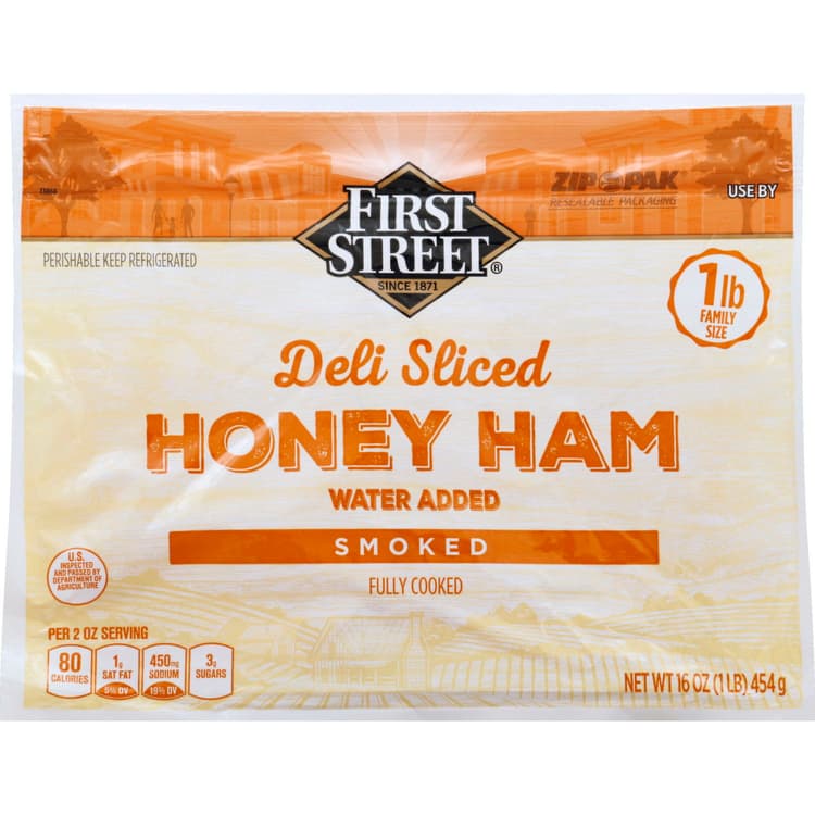 First Street Ham, Honey, Smoked, Family Size