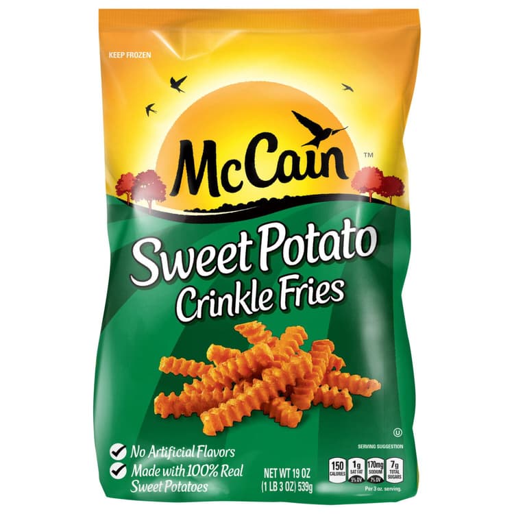 Mccain Crinkle Fries, Sweet Potatoes