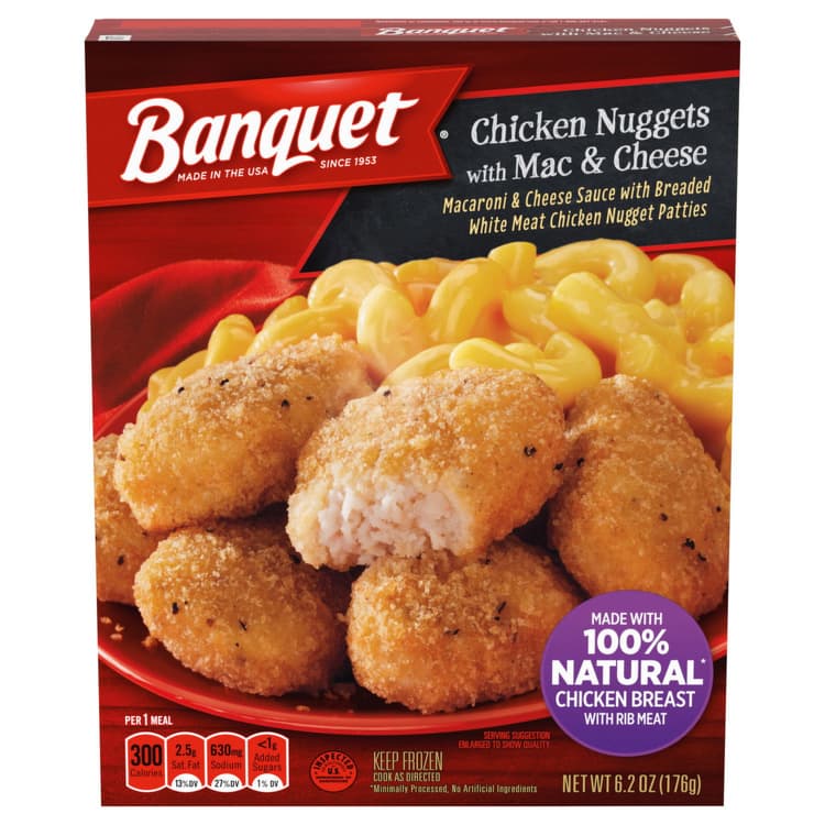 Banquet Chicken Nuggets, With Mac & Cheese