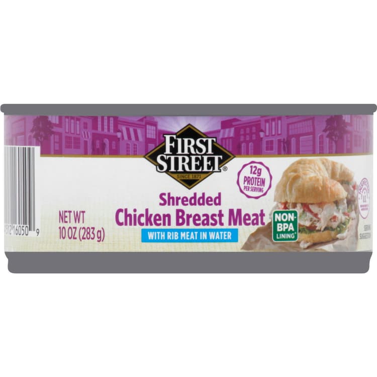 First Street Chicken Breast Meat, Shredded