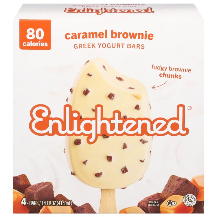 Enlightened Greek Yogurt Bars, Caramel Brownie