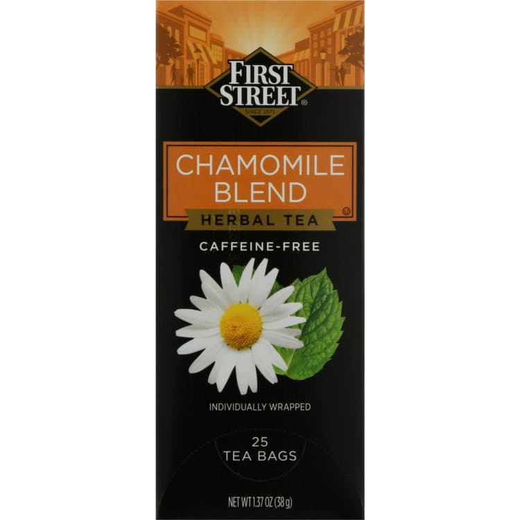 First Street Herbal Tea, Caffeine-Free, Chamomile Blend