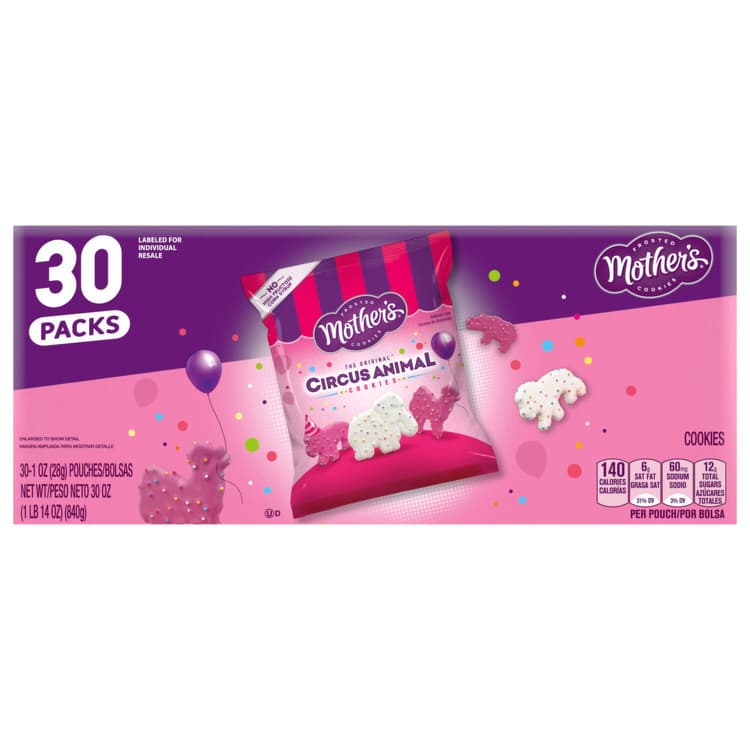 Mother'S Cookies, Circus Animal, Frosted