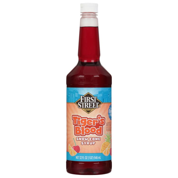 First Street Snow Cone Syrup, Tiger'S Blood