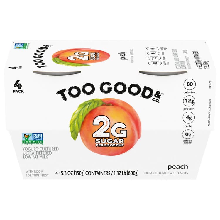 Two Good Yogurt, Low Fat, Peach