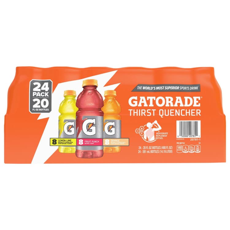 Gatorade Thirst Quencher, Lemon-Lime/Fruit Punch/Orange