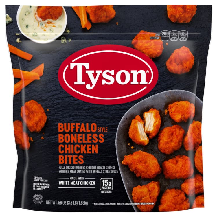 Tyson, Chicken Bites, Boneless, Buffalo Style