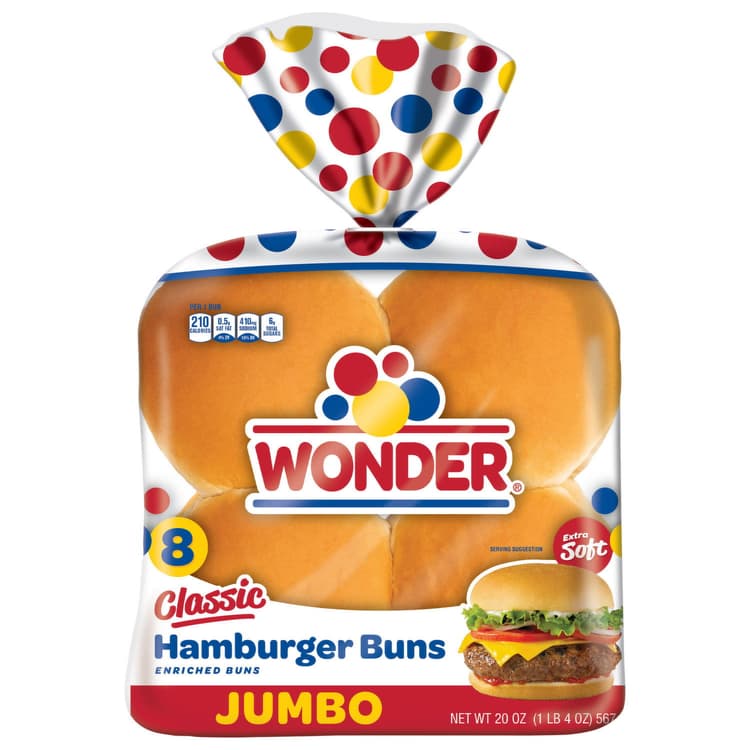 Wonder Jumbo Hamburger Buns