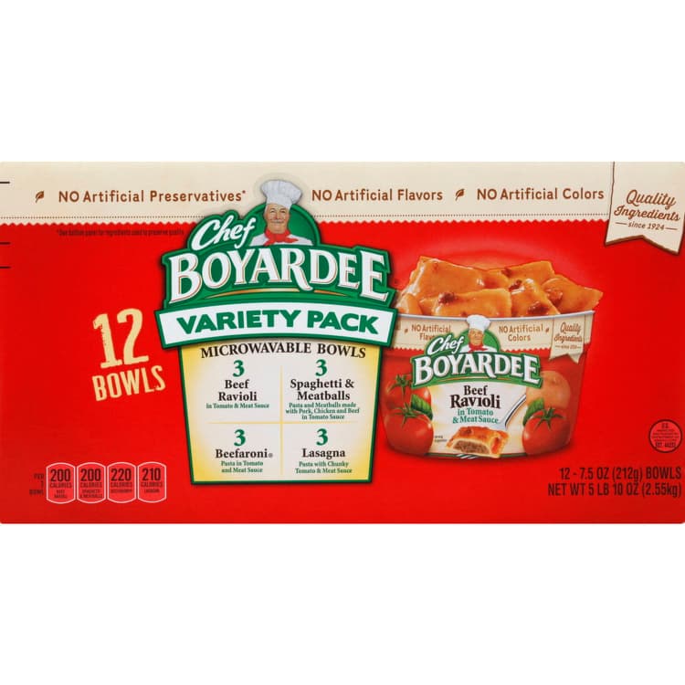 Chef Boyardee Bowsl, Microwavable, Variety