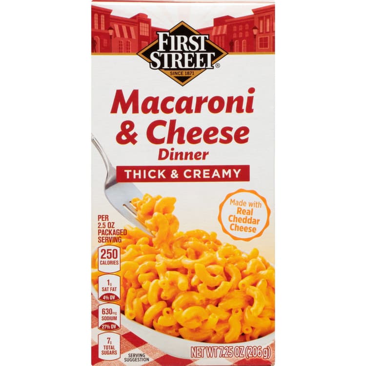 First Street Macaroni & Cheese Dinner, Thick & Creamy