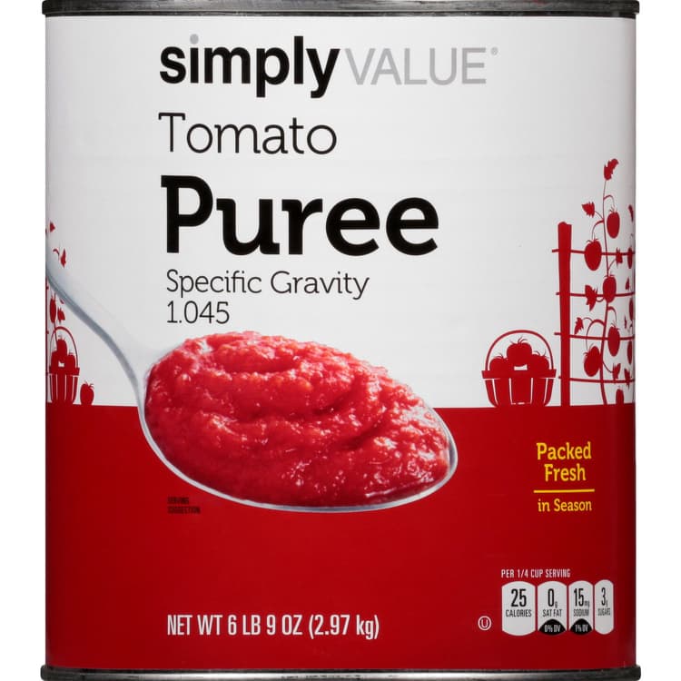 Simply Value Tomato Puree, Specific Gravity 1.