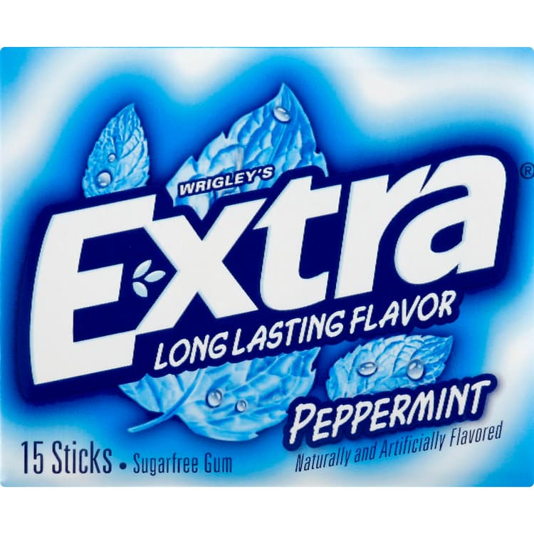 Extra Gum, Sugarfree, Peppermint