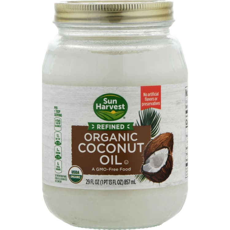 Sun Harvest Coconut Oil, Organic, Refined