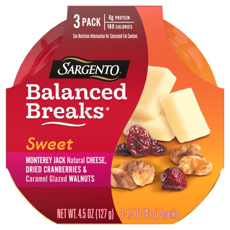 Sargento Balanced Breaks, Sweet, Monterey Jack/Cranberries/Walnuts