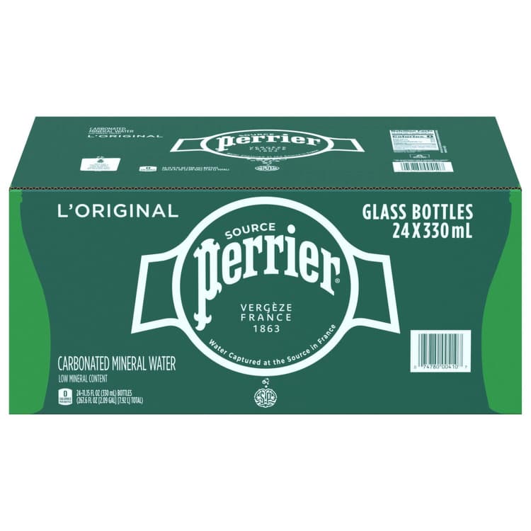Perrier Mineral Water, Carbonated, Original