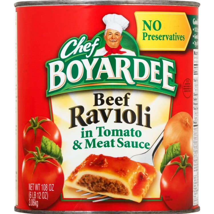 Chef Boyardee Ravioli, In Tomato & Meat Sauce, Beef
