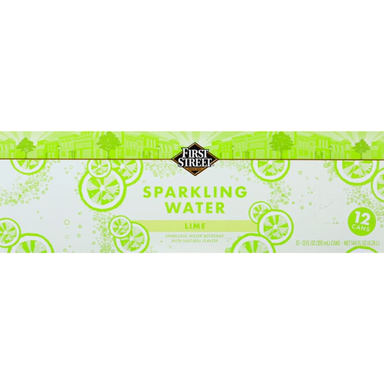 First Street Sparkling Water, Lime