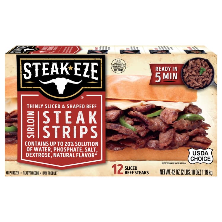 Steak-Eze Steak Strips, Sirloin