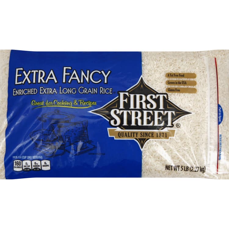 First Street Rice, Enriched, Extra Long Grain, Extra Fancy