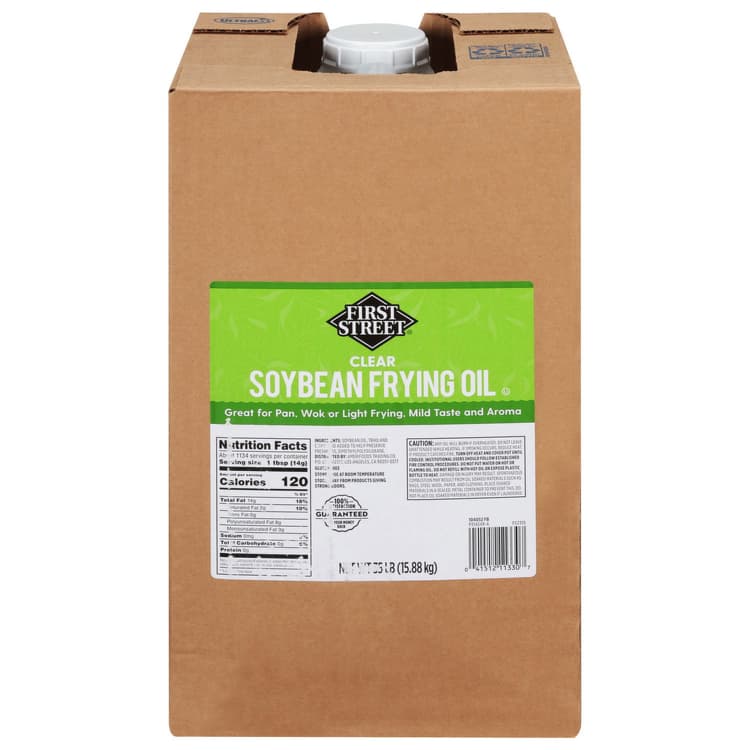 First Street Soybean Frying Oil, Clear