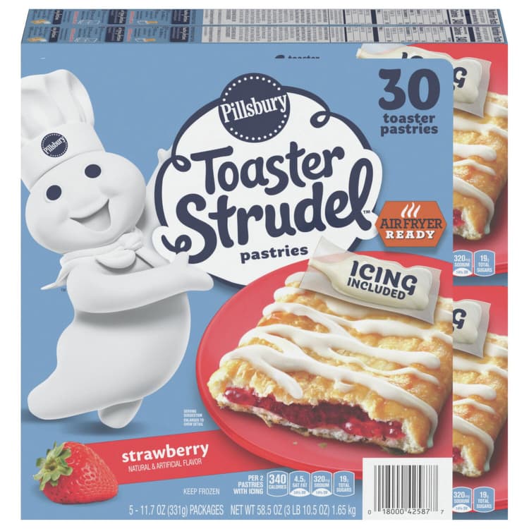 Toaster Strudel Pastries, Strawberry, Toaster Strudel