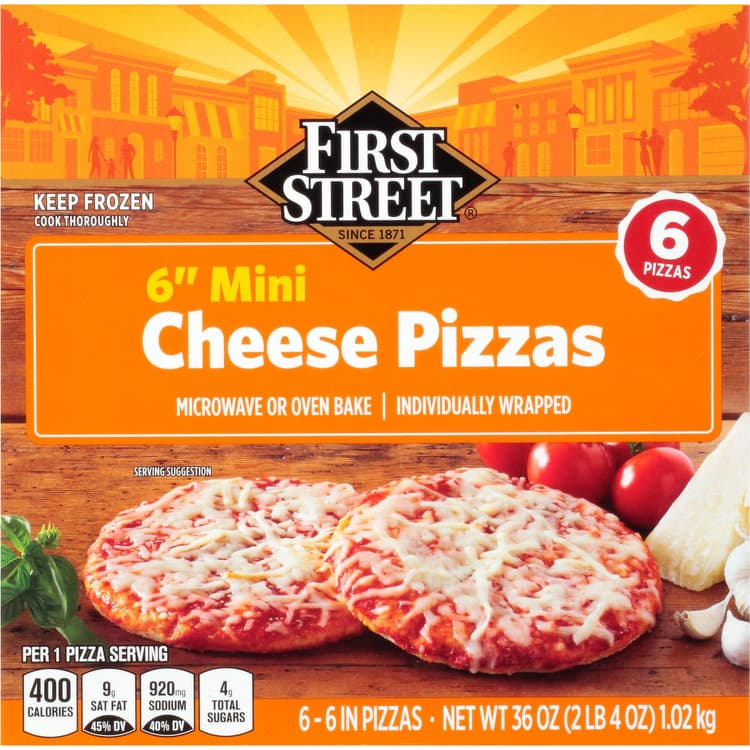 First Street Cheese Pizzas, Mini