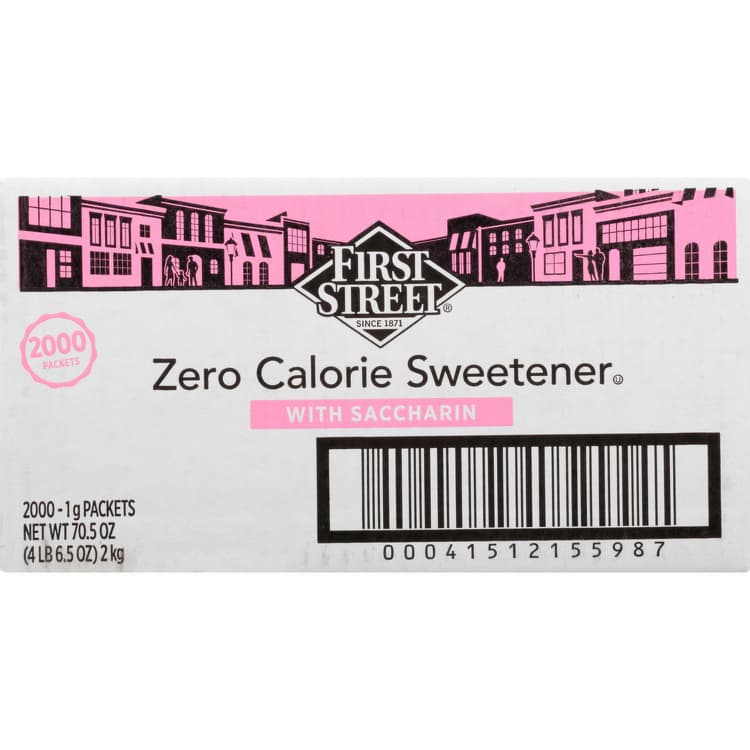 First Street Sweetener With Saccharin, Zero Calorie