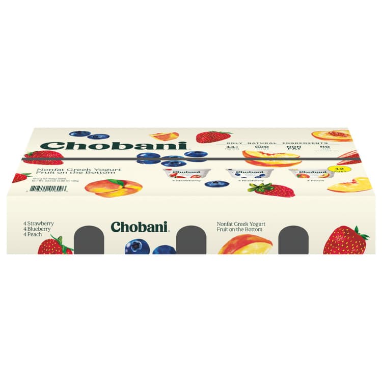 Chobani Non Fat Fruit On The Bottom Variety Pack Greek Yogurt