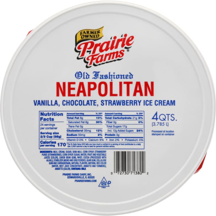 Prairie Farms Neopolitan Ice Cream