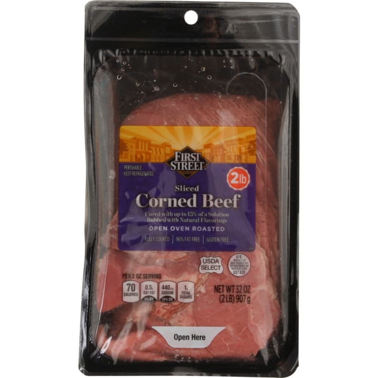 First Street Corned Beef, Sliced
