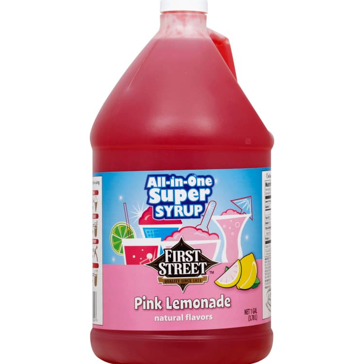 First Street Syrup, Super, All-In-One, Pink Lemonade