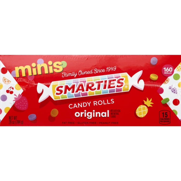 Smarties Candy Rolls, Minis, Original