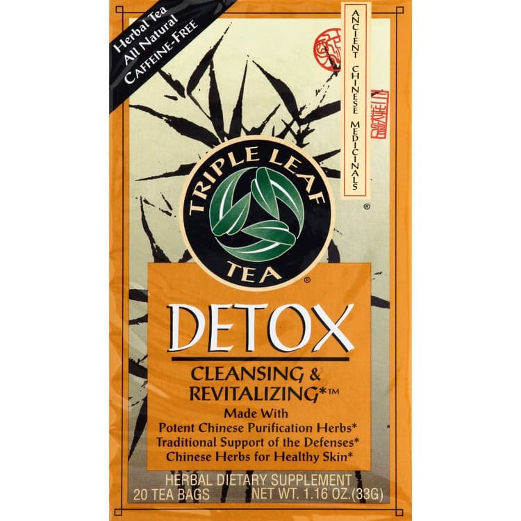 Triple Leaf Tea Herbal Tea, Detox, Caffeine-Free