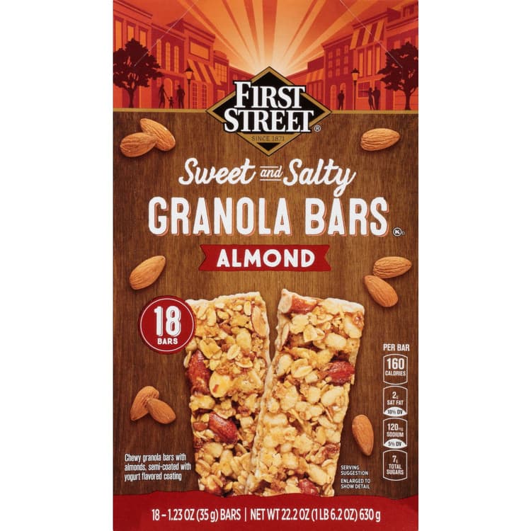 First Street Granola Bars, Almond, Sweet And Salty