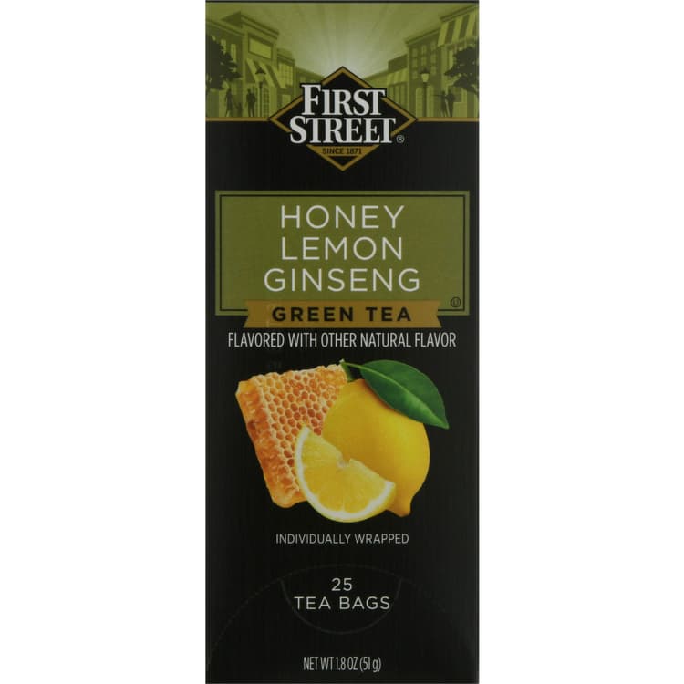 First Street Green Tea, Honey Lemon Ginseng