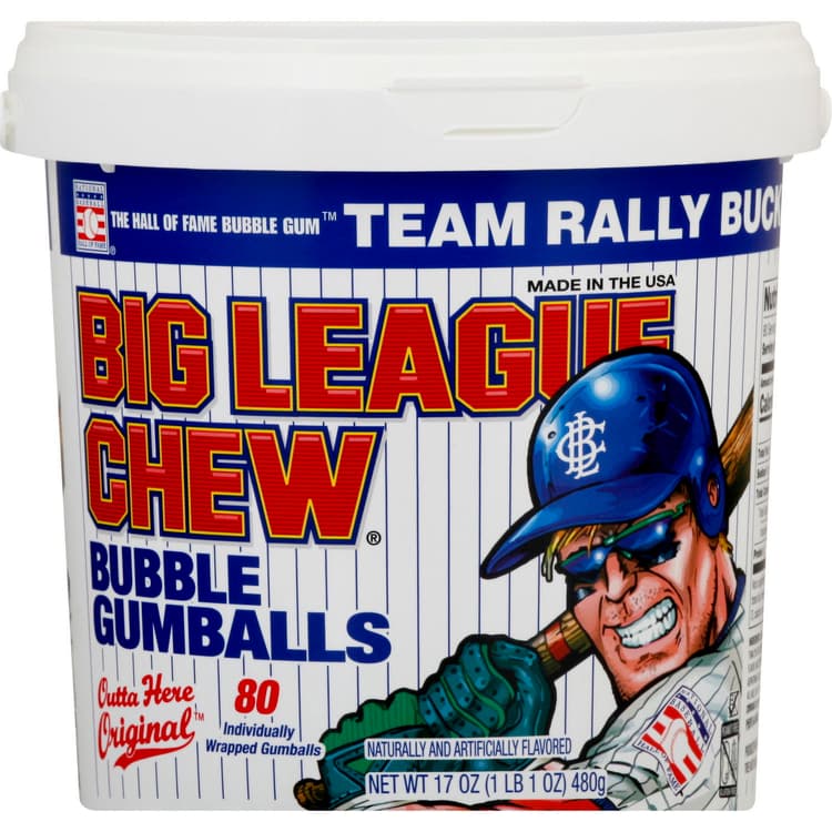 Big League Chew Bubble Gumballs, Outta Here Original