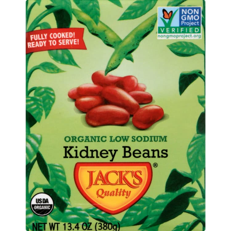 Jack'S Quality Organic Low Sodium Kidney Beans