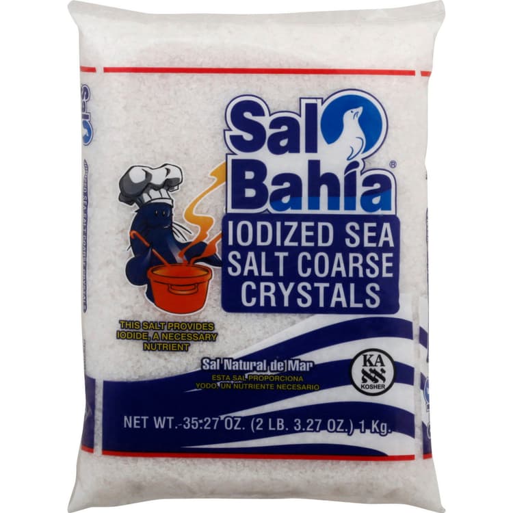 Sal Bahia Sea Salt, Coarse Crystals, Iodized