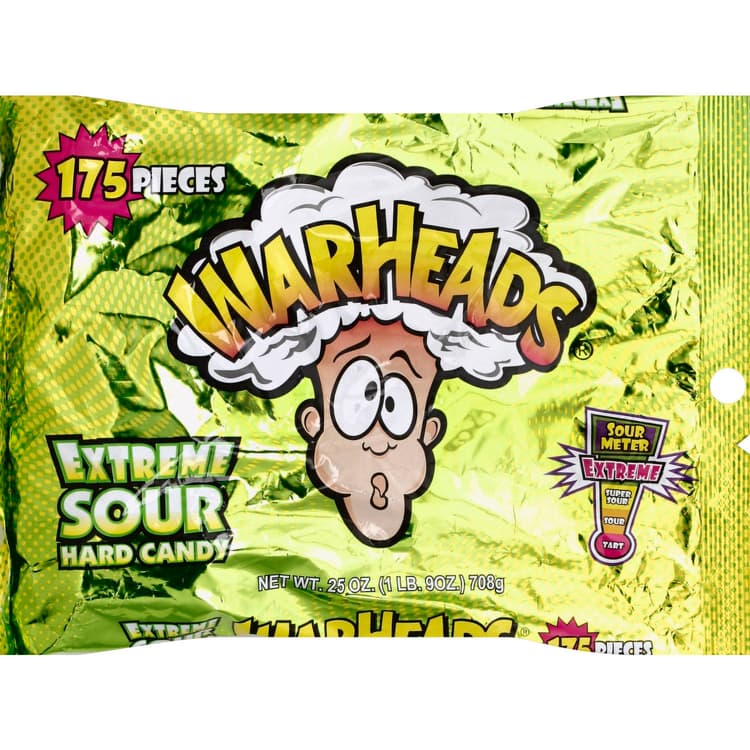 Warheads Extreme Sour Hard Candy, Assorted Flavors