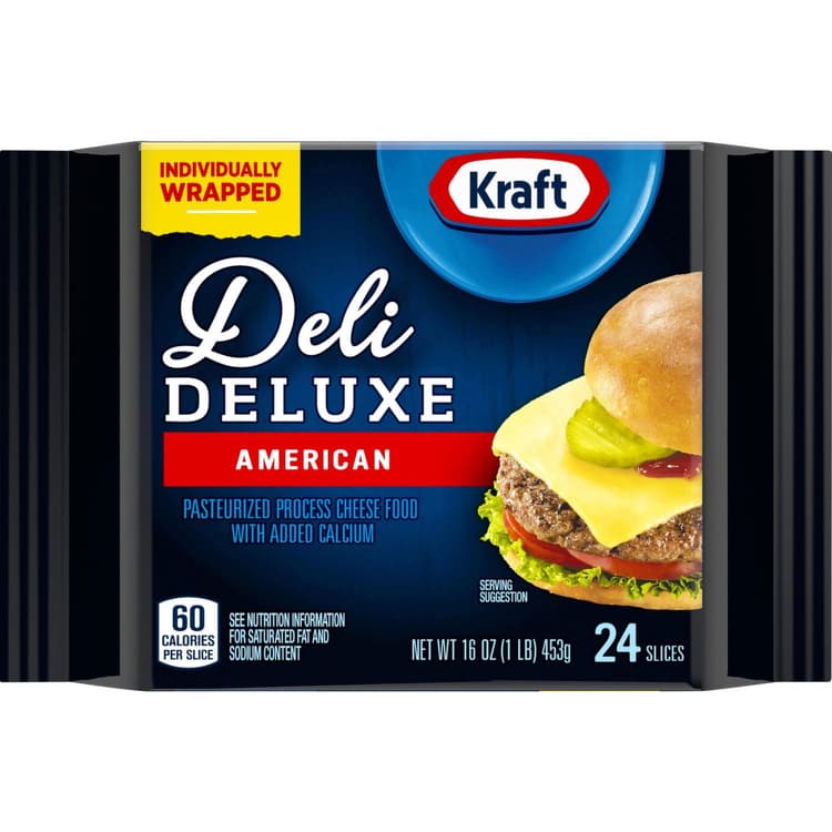 Kraft Deli Deluxe Individually Wrapped American Cheese