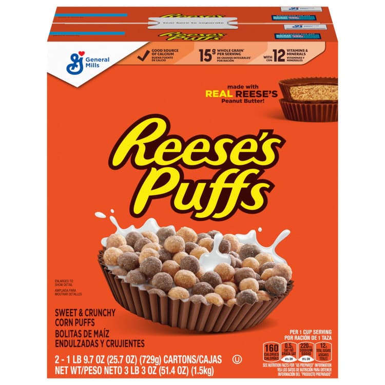 Reese'S Puffs Peanut Butter Chocolate Cereal