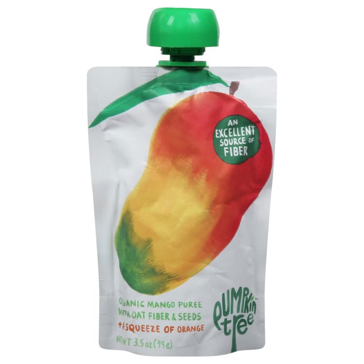 Pumpkin Tree Mango Puree, Organic, With Oat Fiber & Seeds
