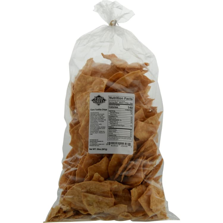 First Street Tortilla Chips, Corn